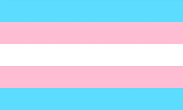 Bendera Transgender Salah Satu Komunitas Minoritas Seksual Kebanggaan Lgbt - Stok Vektor