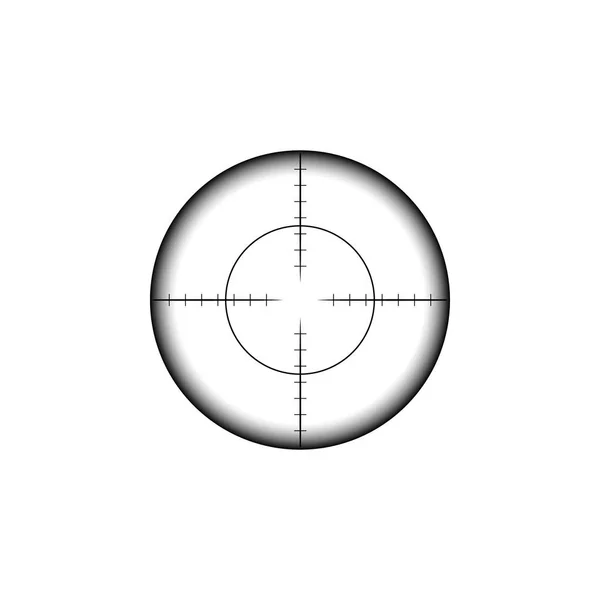 Militaria Snajper Karabin Zakresu Kolimator Sight Ikona — Wektor stockowy