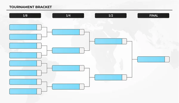 Playoff Tournament Brackets Chart. Vector Illustration Stock Vector -  Illustration of baseball, event: 120158848