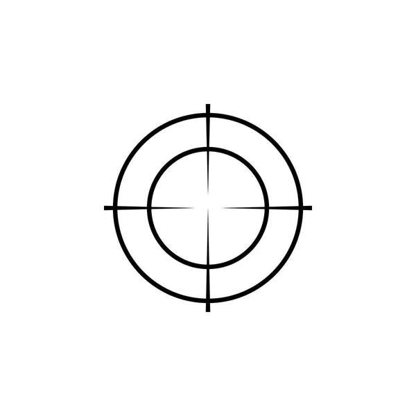 Sniper Scope Crosshairs Thin Icon Set Isolated Rifle Gun Target — Stock Vector