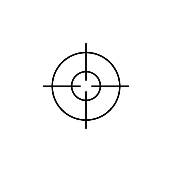 Militära Sniper Rifle Scope Kollimator Syn Ikonen — Stock vektor