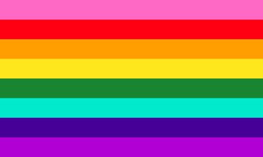 Özgün Lgbt gurur sekiz renk gökkuşağı bayrağı