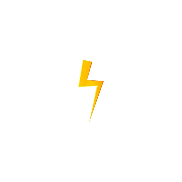 Flash Thunder Bolt Icon High Voltage Electricity Symbol — Stock Vector