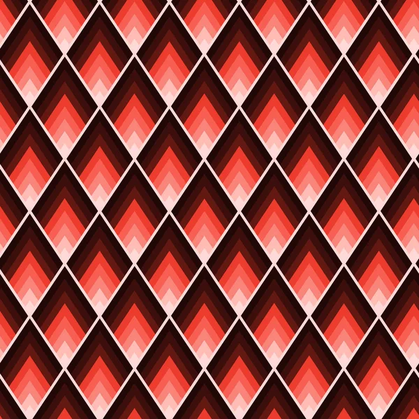 鋭い角度で菱形の幾何学的なタイル パターン — ストックベクタ