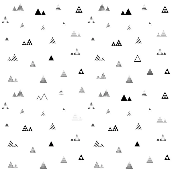 Triangles Seamless Pattern Abstract Geometric Repeat Little Tiny Triangular Shaped — Stock Vector