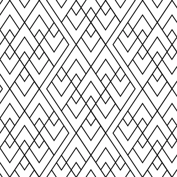 无缝的 Boho 样式样式与概述菱形重复 — 图库矢量图片