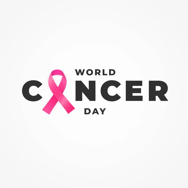 World Cancer Day Лютого День Коли Всі Люди Єднуються Проти — стоковий вектор