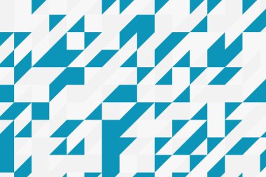 Beyaz mavi gri geometrik mozaik vektör arka plan illüstrasyon şablonu