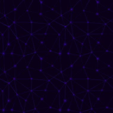 Soyut fütüristik noktalı seamless modeli. Vektör arka plan aydınlatma noktalar ve çizgiler