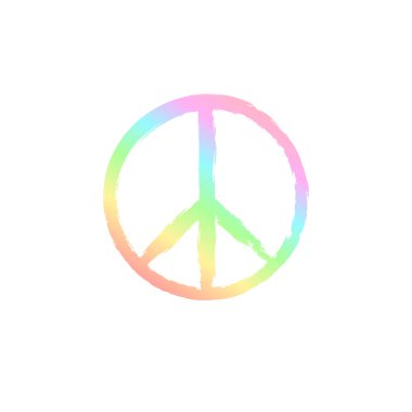 Arka plan üzerinde izole doku ile barış işareti