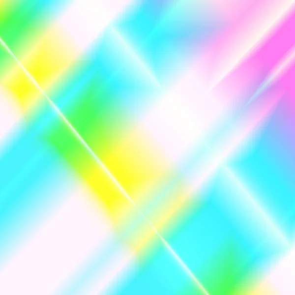 Rainbow Beams Light Holographic Iridescent Background — Stock Vector