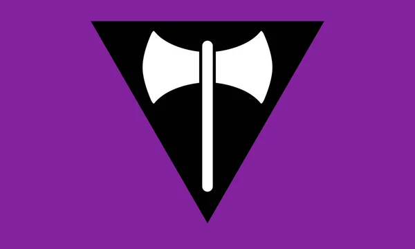 Bandera Del Orgullo Feminista Lésbico Una Las Minorías Sexuales Comunidad — Archivo Imágenes Vectoriales