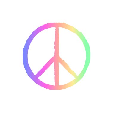 Arka plan üzerinde izole doku ile barış işareti