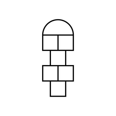 Seksek etkin oyun şablon boş hücreler ile.