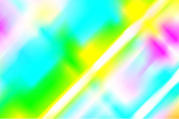 Disco achtergrond. Regenboog reflectie en licht balken textuur. — Stockvector