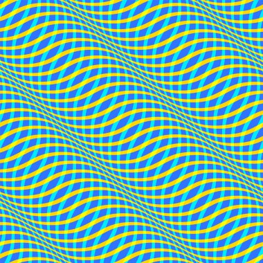 Optik illüzyon hareketinin dalgalı desenle. Arka plan op sanat.