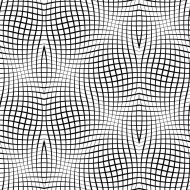 Dalgalı arka plan. Kesintisiz çizgi deseni ile optik illüzyon hareketinin.