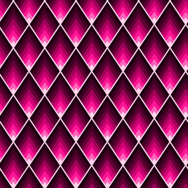 Patrón de baldosas sin costura geométrica abstracta con pastillas de color rosa con ángulos agudos . — Vector de stock