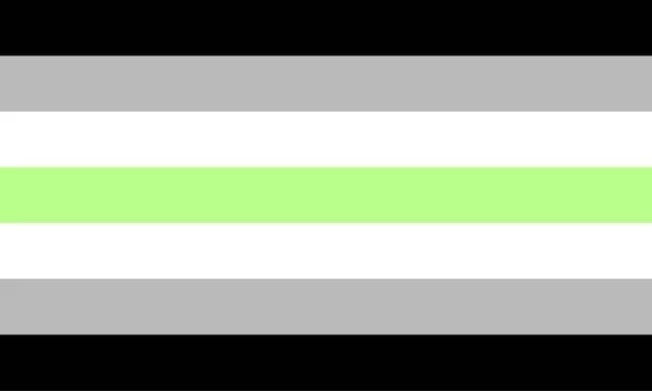 Bandeira de orgulho de gênero - uma das minorias sexuais da comunidade LGBT , — Vetor de Stock
