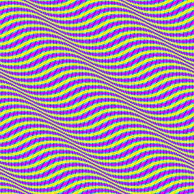 Dikişsiz dalgalı desen. Optik hareket yanılsama. Düz çizgiler arka plan.