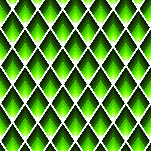 사각형 또는 마름모꼴 유행 네온 라임 컬러로 완벽 한 패턴. — 스톡 벡터