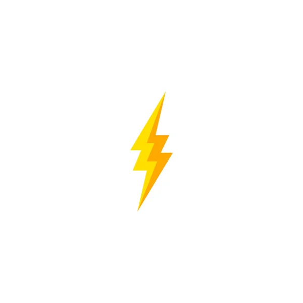 Icône éclair et éclair. Symbole haute tension et électricité . — Image vectorielle