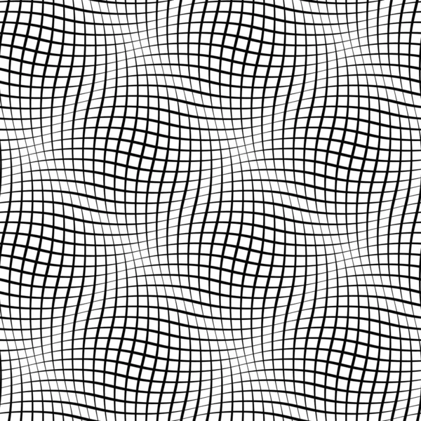 抽象波浪形背景。无缝的线模式与视觉的运动错觉. — 图库矢量图片