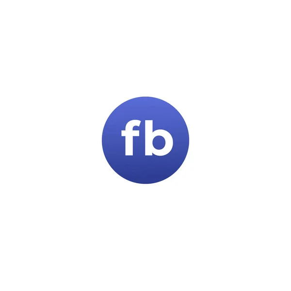 Nowoczesne Social Media niebieski ikona na białym tle. — Wektor stockowy