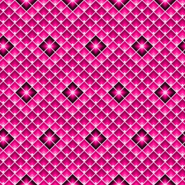 Soyut geometrik seamless modeli ile plastik pembe kareler.