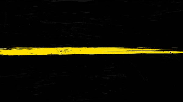Тонкий жёлтый флаг или флаг золотой линии с гранжевой краской - знак почтения и уважения диспетчерам, охране и предотвращению потерь . — стоковый вектор