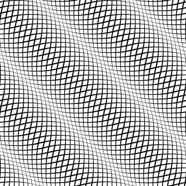 Vågig bakgrund. Sömlös linjemönster. Optisk illusion av rörelse — Stock vektor