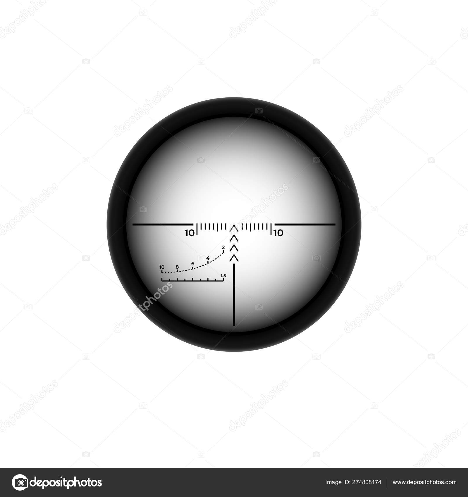 Снайперский Прицел. Refle Aim Icon. Видоискатель Оружия.