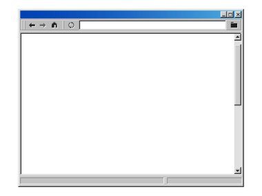Retro internet tarayıcı penceresi eski kullanıcı arayüzü olarak stilize.