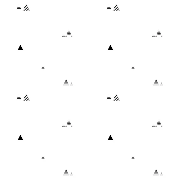Modello di triangoli senza cuciture. Struttura delle piastrelle piramidali. Ripetizione geometrica astratta . — Vettoriale Stock