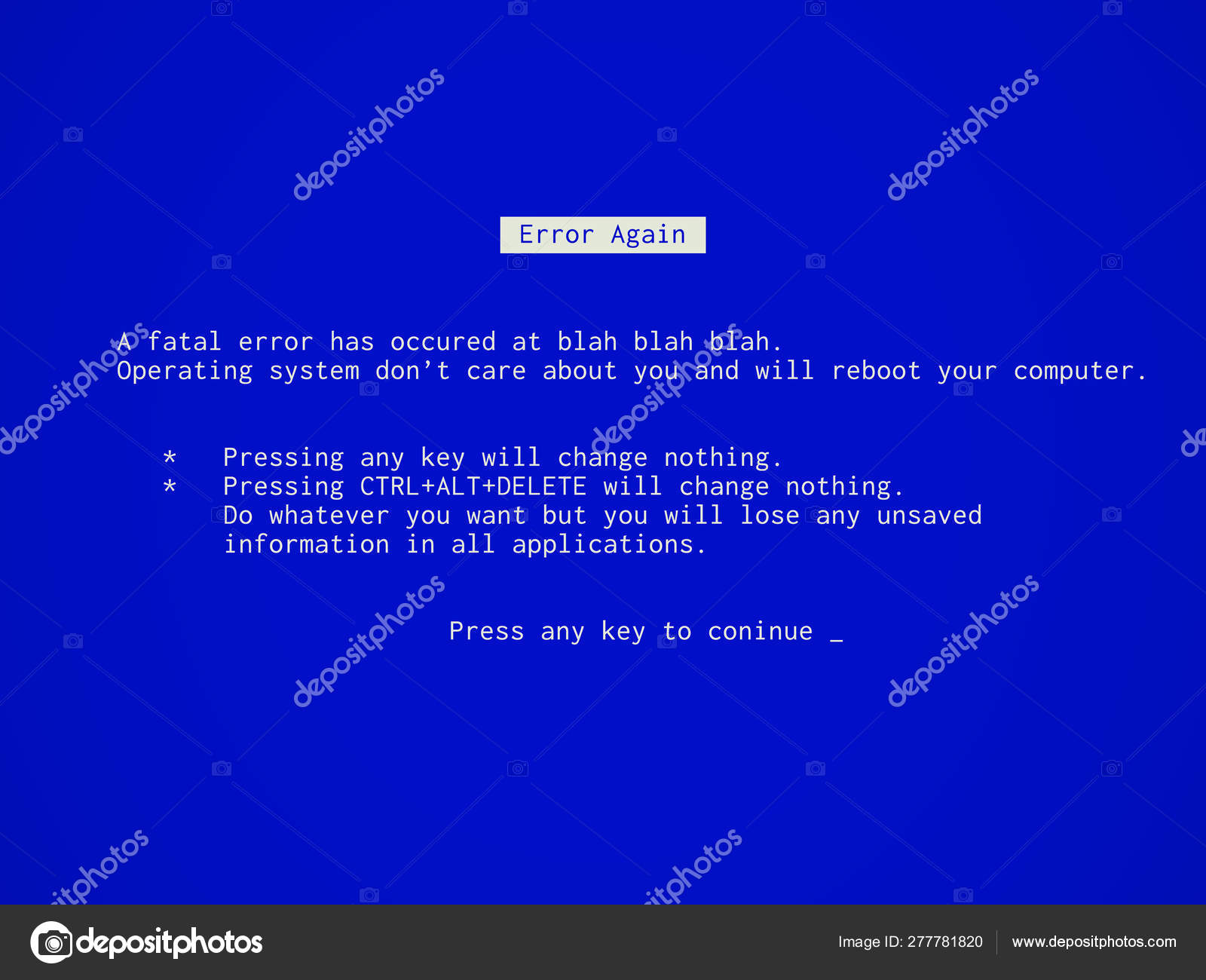 Roblox Fake Blue Screen Of Death Screen