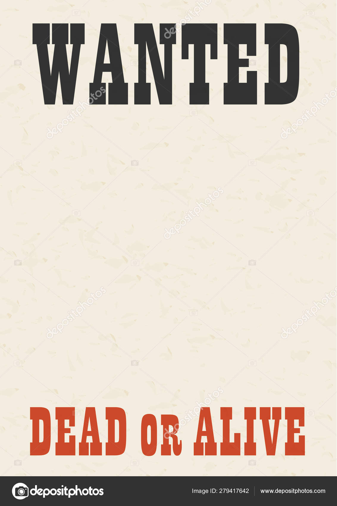 wanted dead or alive Stock Illustration