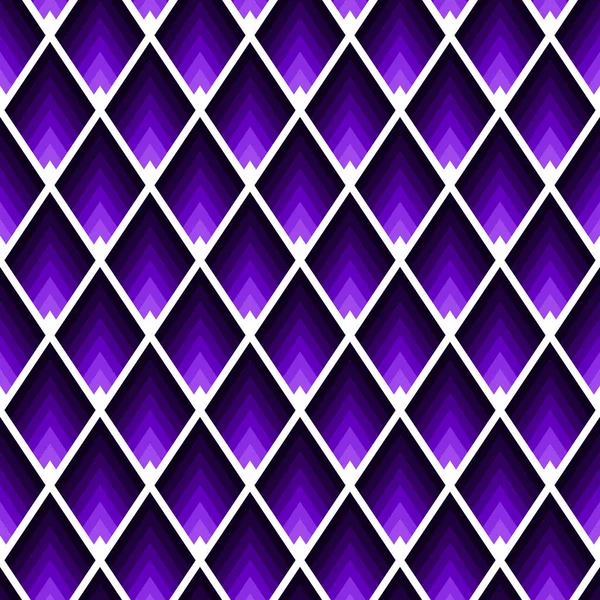 Patrón triangular en color ultravioleta. Textura geométrica sin costura en tonos de color púrpura . — Vector de stock