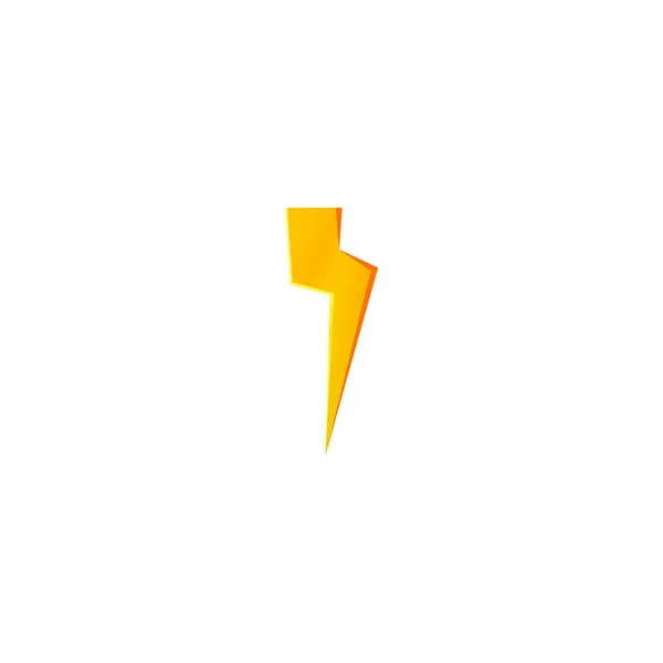 Flits en donder bout pictogram. Hoge spanning en elektriciteit symbool. — Stockvector