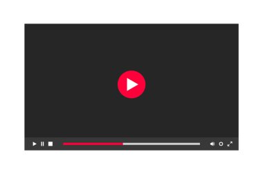 Gece modunda video oynatıcı penceresinin karanlık teması.