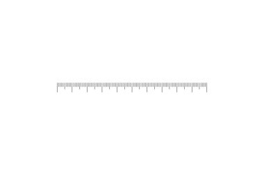 Measuring scale overlay bar for distance or volume measuring tools clipart