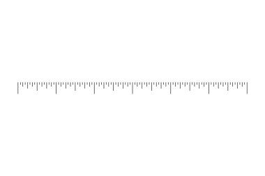 Measuring scale overlay bar for distance or volume measuring tools clipart