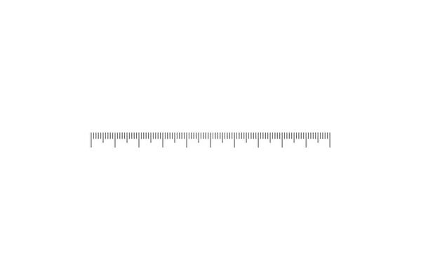 Barra de superposición de escala de medición para herramientas de medición de distancia o volumen — Vector de stock