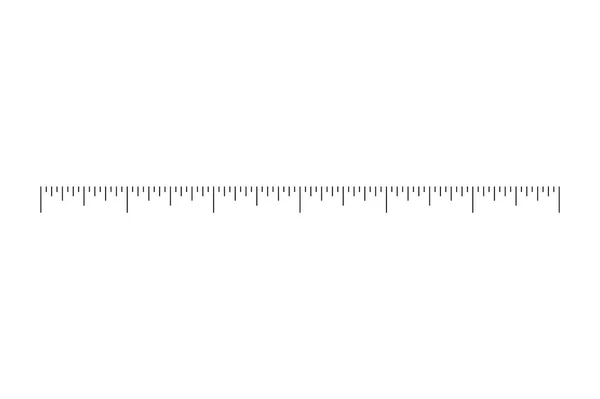 Barra de superposición de escala de medición para herramientas de medición de distancia o volumen — Archivo Imágenes Vectoriales