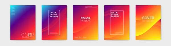 Design de couverture avec motif abstrait de couleur de fond et vagues de flux de couleur avec mouvement de lignes courbes. SPE 10 . — Image vectorielle