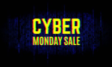 Siber pazartesi satış arka plan. Bir web temizleme afiş duyurusu.