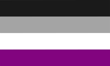 Assexual gurur bayrağı - Lgbt toplumun cinsel azınlık biri