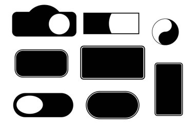 Boş etiket, etiket ve çıkartma seti