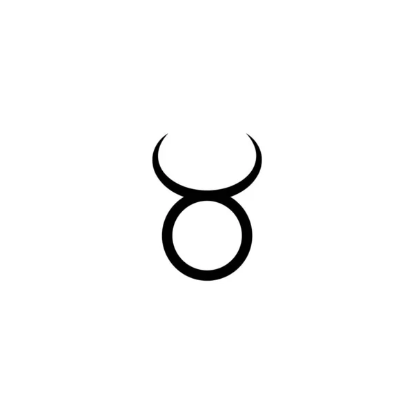 Znak Zvěrokruhu Taurus Býk — Stockový vektor