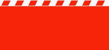 Barricade tape background. Panoramic barrier web banner clipart