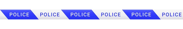 Police Franchit Pas Ligne Ruban Barrière Sans Couture Frontière Scène — Image vectorielle